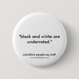 underrated colorblind svart knapp