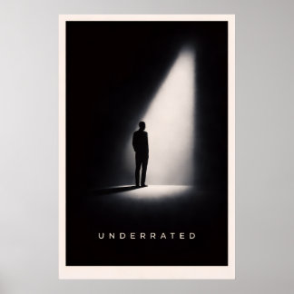 Underrated minimaliseraffisch poster