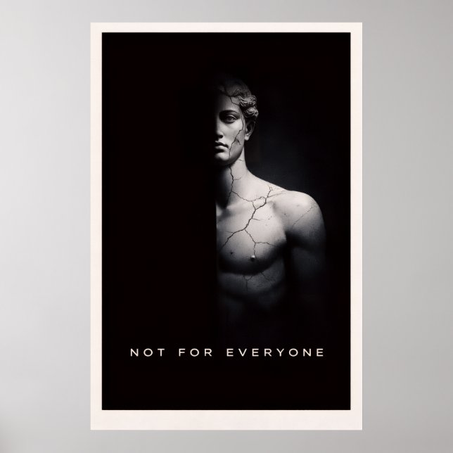 Underrated Minimalist – Motiverande Tyst Kraft Poster (Framsidan)
