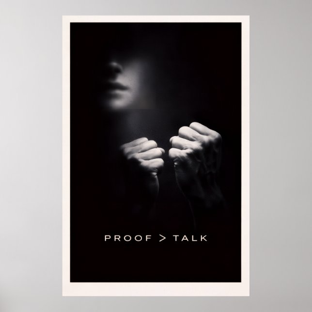 Underrated Minimalist - Motiverande Tyst Kraft Poster (Framsidan)