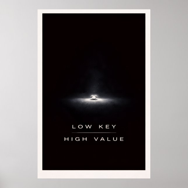 Underrated Minimalist - Motiverande Tyst Kraft Poster (Framsidan)