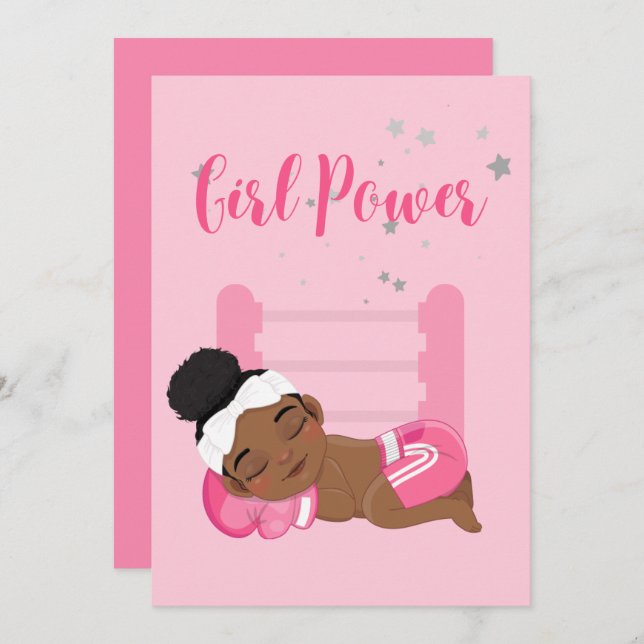 Underrättelsekort för baby i- meddelande (Fram/baksida)