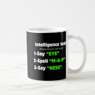Underrättelsetest Säg att Öga M A P Ness Pappa Jok Kaffemugg