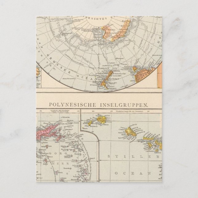 Underregionen Polar och Polynesien Vykort (Framsida)