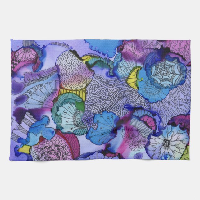 Undersea Garden Kitchen Towel Kökshandduk (Horisontell)