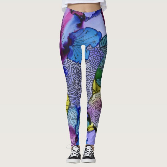 Undersea Garden Leggings (Framsida)