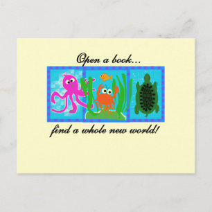 Undersea Open a Bok Tshirts and Gifts Vykort