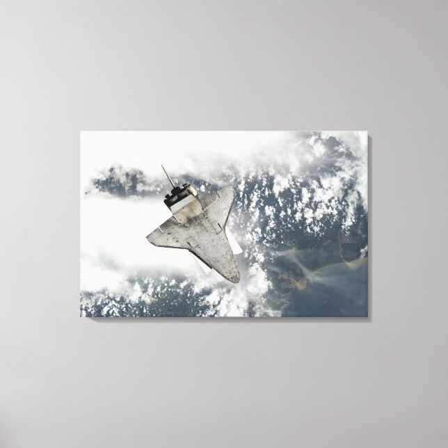 Undersidan av rymdens skyttelsökning canvastryck (Framsida)