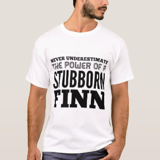 underskatta aldrig driva av envis finngir t shirt