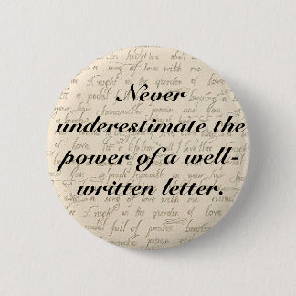 Underskatta aldrig driva av ett brev knapp