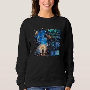 Underskatta aldrig en flicka med Bok Rut T Shirt