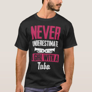 Underskatta aldrig en flicka med ett tejon t shirt