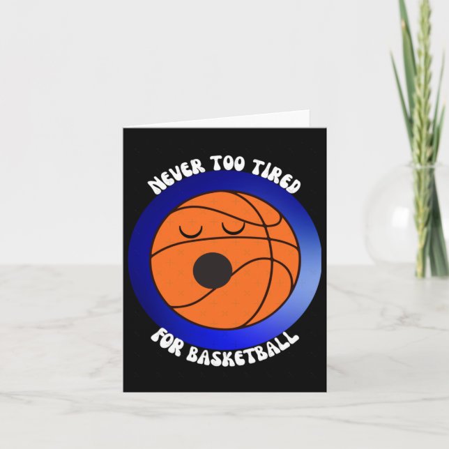 Underskatta aldrig en flicka som Kärlek Basketball Kort (Framsida)