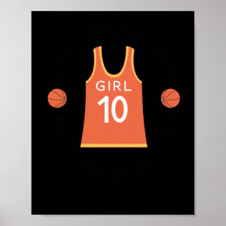 Underskatta aldrig en flicka som spelar basket 1 poster