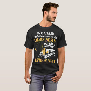 Underskatta aldrig en gamal man med ett t shirt