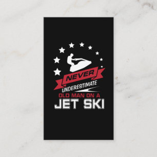 Underskatta aldrig en gamal man på en jet skidar visitkort