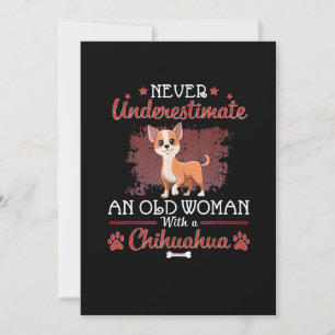 Underskatta aldrig en gammal kvinna med en Chihuah Meddelande