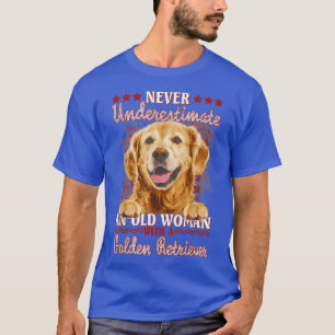 Underskatta aldrig en gammal kvinna med en gyllene t shirt