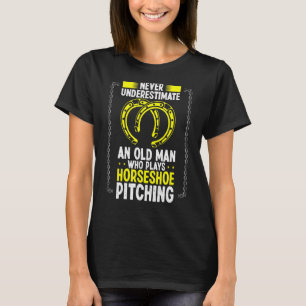 Underskatta aldrig en gammal man-hästskejsare. t shirt