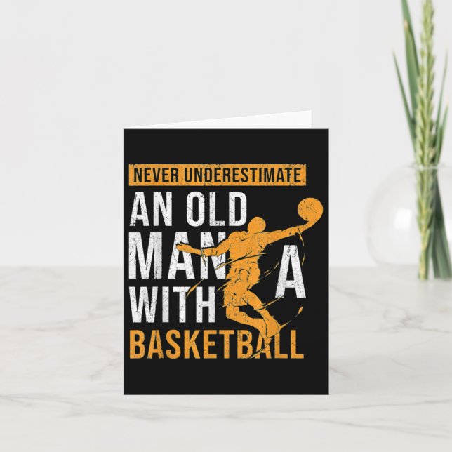 Underskatta aldrig en gammal man med en basketboll kort (Framsida)