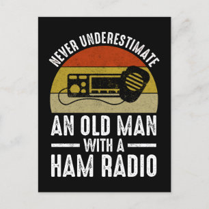 Underskatta aldrig en gammal man med en ham-radio vykort