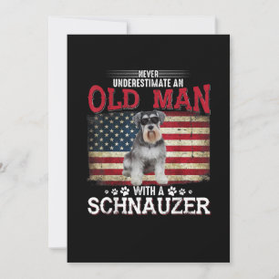 Underskatta aldrig en gammal man med en schnauzer meddelande