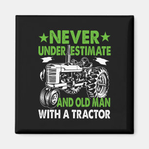 Underskatta aldrig en gammal man med en traktor magnet