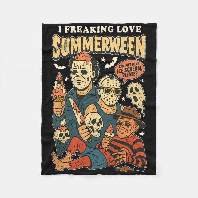 Underskatta aldrig en gammal man på Himmel Funny S Fleecefilt (Framsidan)