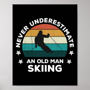 Underskatta aldrig en gammal man som hoppar över R Poster