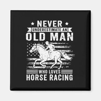 Underskatta aldrig en gammal man som Kärlek Horse  Magnet