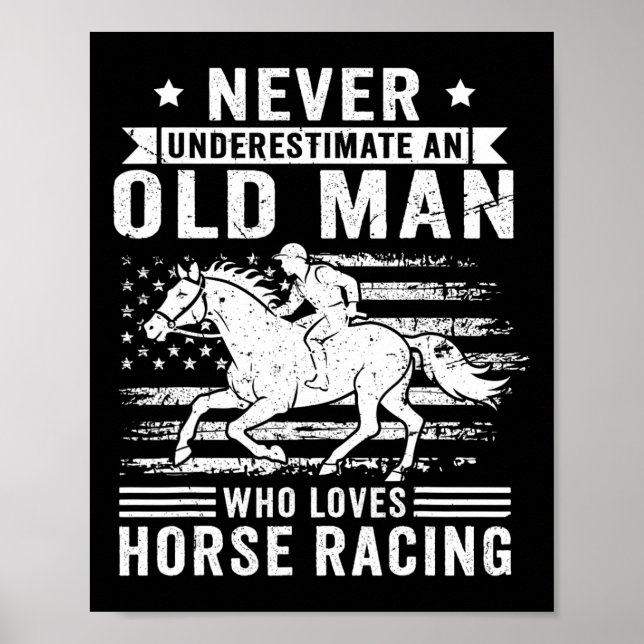 Underskatta aldrig en gammal man som Kärlek Horse  Poster (Framsidan)