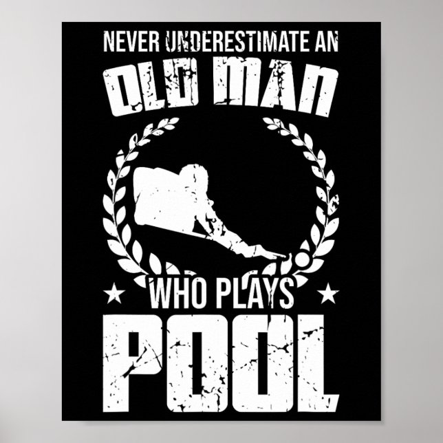 Underskatta aldrig en gammal man som spelar Bassän Poster (Framsidan)