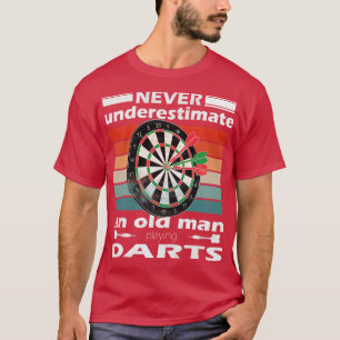 Underskatta aldrig en gammal man som spelar mördar t shirt