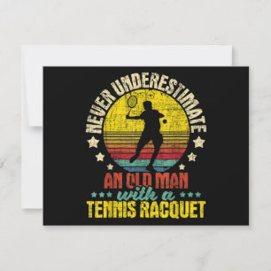 Underskatta aldrig en gammal man - tennis Racket S
