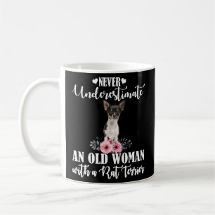 Underskatta aldrig en gammal med Råtta Terrier Kaffemugg