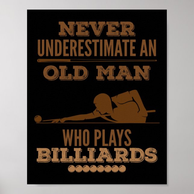 Underskatta aldrig en gammal miljardspelare poster (Framsidan)