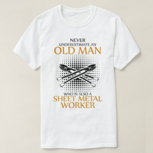 Underskatta aldrig en Lakan Metall Worker T Shirt