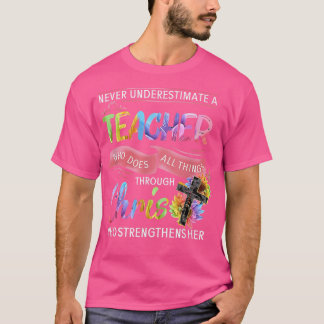 Underskatta aldrig en lärare som gör allt i Sak T Shirt