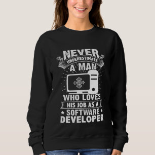 Underskatta aldrig en man som utvecklare av Softwa T Shirt