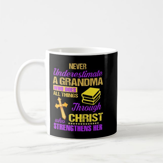 Underskatta aldrig en morfar med ett RV aldrig UNA Kaffemugg (Vänster)