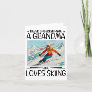 Underskatta aldrig en morma som Kärlek Skiing Kort
