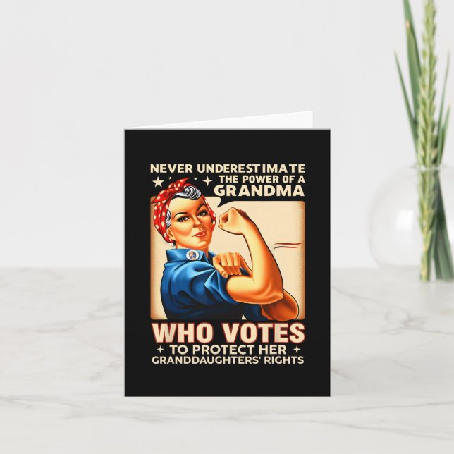 Underskatta aldrig en mormors makt som inte vill. kort (Framsida)