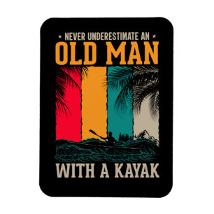 Underskatta aldrig gammal man med Kayak Magnet