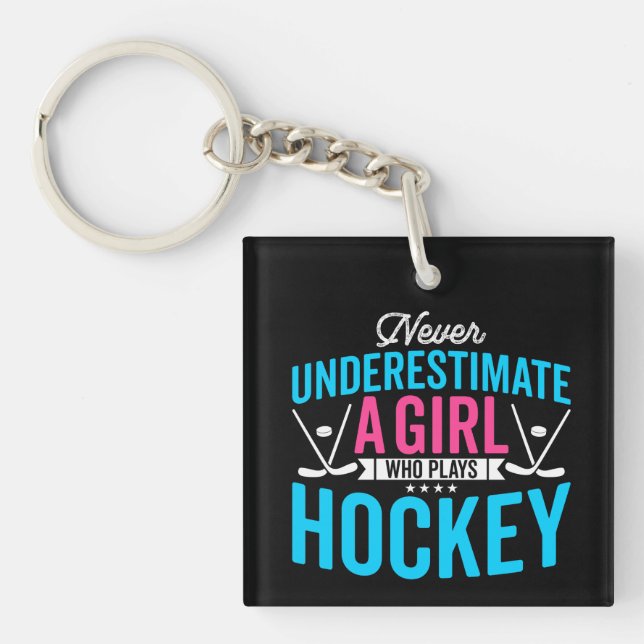 Underskatta aldrig Girl Hockey (Framsidan)