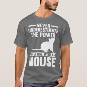 Underskatta aldrig kraften hos en flicka som älska t shirt
