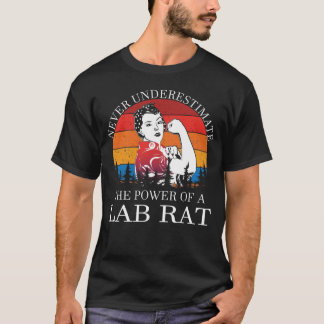 Underskatta aldrig Lab Råtta T Shirt