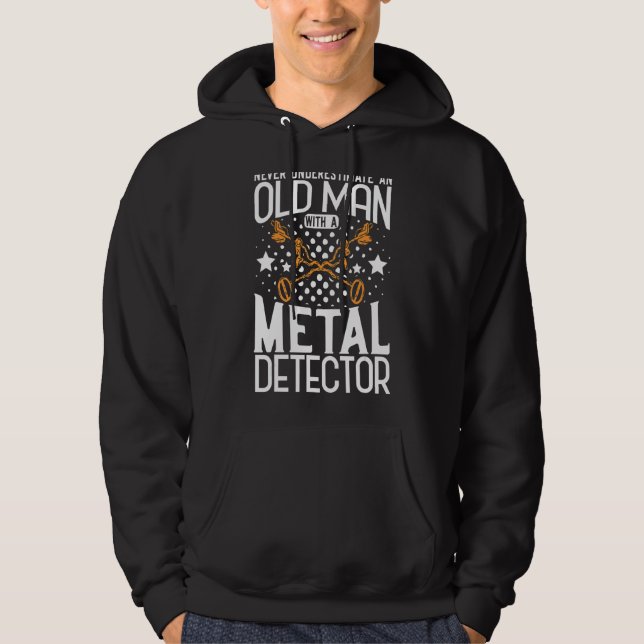 Underskatta aldrig Metall-identifiering av Metall- Hoodie (Framsida)