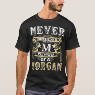 Underskatta aldrig MORGAN Namn makt T Shirt