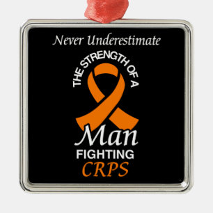 Underskatta aldrig/Ribbon/Man...CRPS Julgransprydnad Metall