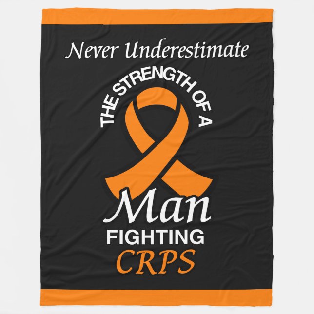 Underskatta aldrig/Ribbon/Man...CRPS Ull Blank Fleecefilt (Framsidan)